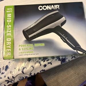 Conair Black and Silver Hair Dry 1875 Mid Size Dryer
